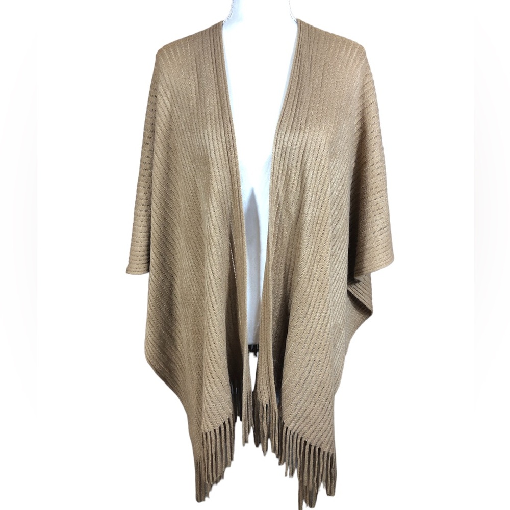 Camel Wrap Sweater OSFM